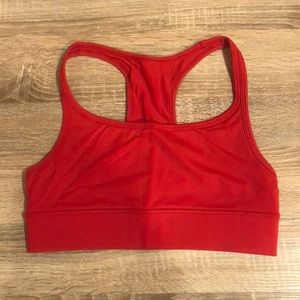 Forever 21 red racerback sports bra, S